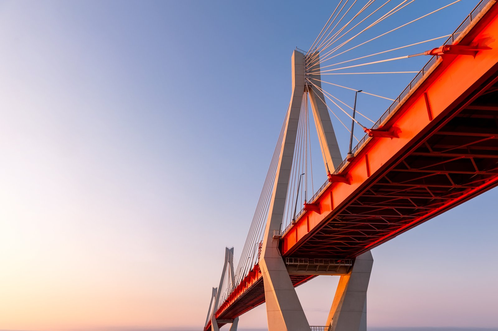 Cable-stayed bridge — capital meeting opportunity through structural alignment